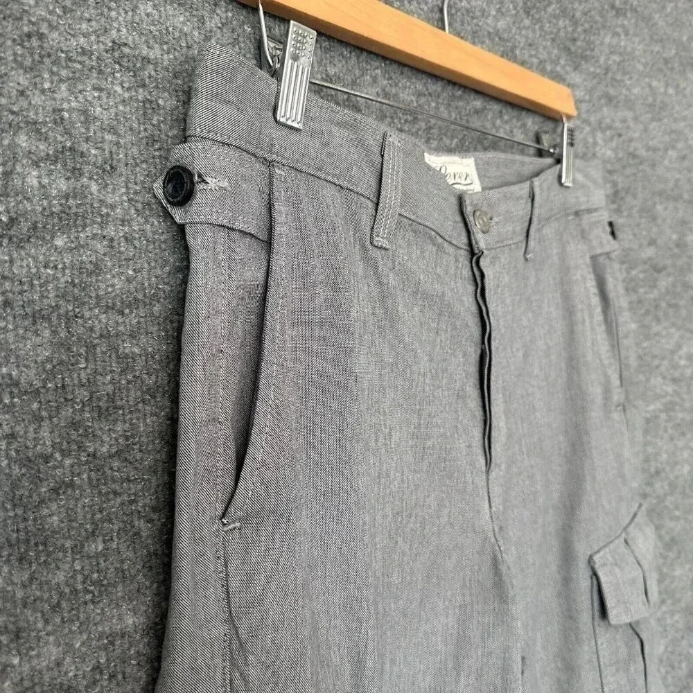 7 For All Mankind Shorts Mens 30 Grey Cargo Classic Fit Casual Preppy Summer - Picture 3 of 14